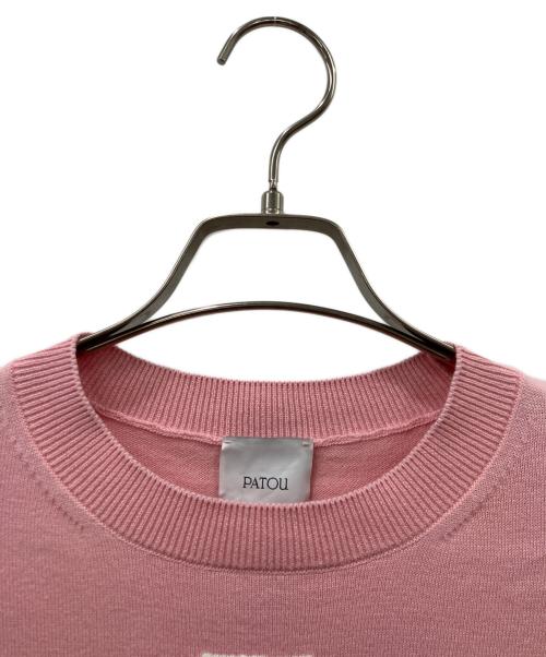patou（パトゥ）patou (パトゥ) 半袖ニット ピンク サイズ:Lの古着・服飾アイテム