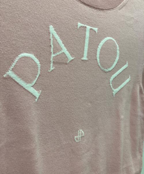 patou（パトゥ）patou (パトゥ) 半袖ニット ピンク サイズ:Lの古着・服飾アイテム