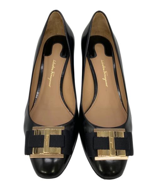 Salvatore Ferragamo（サルヴァトーレ フェラガモ）Salvatore Ferragamo (サルヴァトーレ フェラガモ) パンプス ブラック サイズ:size７の古着・服飾アイテム
