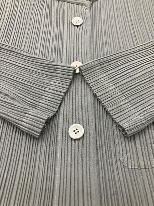 ISSEY MIYAKE（イッセイミヤケ）ISSEY MIYAKE (イッセイミヤケ) プリーツジャケット ブラック サイズ:Lの古着・服飾アイテム