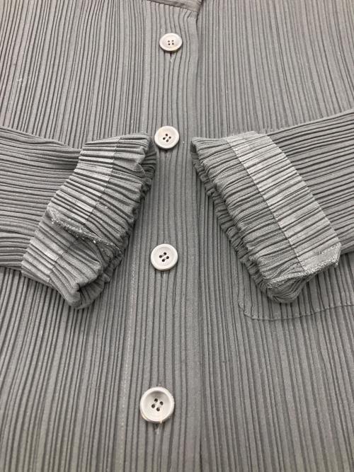 ISSEY MIYAKE（イッセイミヤケ）ISSEY MIYAKE (イッセイミヤケ) プリーツジャケット ブラック サイズ:Lの古着・服飾アイテム