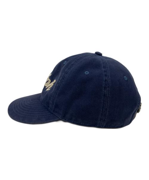 POLO RALPH LAUREN（ポロ・ラルフローレン）POLO RALPH LAUREN (ポロ・ラルフローレン) ロゴツイルボールキャップ ネイビーの古着・服飾アイテム