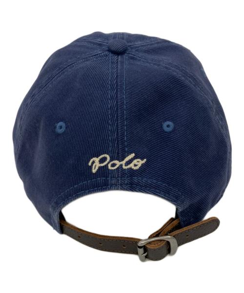 POLO RALPH LAUREN（ポロ・ラルフローレン）POLO RALPH LAUREN (ポロ・ラルフローレン) ロゴツイルボールキャップ ネイビーの古着・服飾アイテム