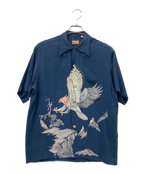 Sun Surf（サンサーフ）Sun Surf (サンサーフ) 半袖シャツ ネイビー サイズ:Mの古着・服飾アイテム
