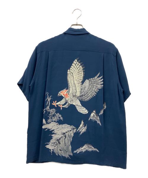 Sun Surf（サンサーフ）Sun Surf (サンサーフ) 半袖シャツ ネイビー サイズ:Mの古着・服飾アイテム