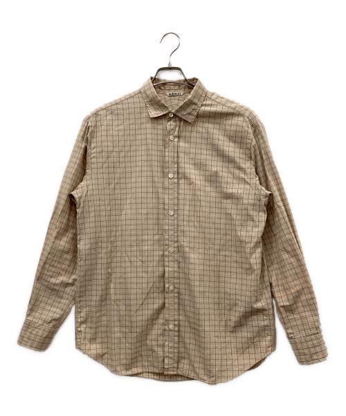 AURALEE（オーラリー）AURALEE (オーラリー) 長袖シャツ ベージュ サイズ:size４の古着・服飾アイテム