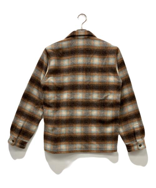 Trophy Clothing（トロフィークロージング）Trophy Clothing (トロフィークロージング) ウールシャツ ブラウン サイズ:size14 未使用品の古着・服飾アイテム