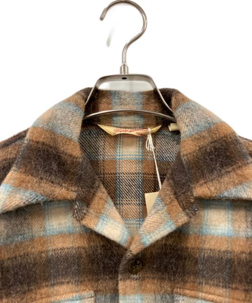 Trophy Clothing（トロフィークロージング）Trophy Clothing (トロフィークロージング) ウールシャツ ブラウン サイズ:size14 未使用品の古着・服飾アイテム