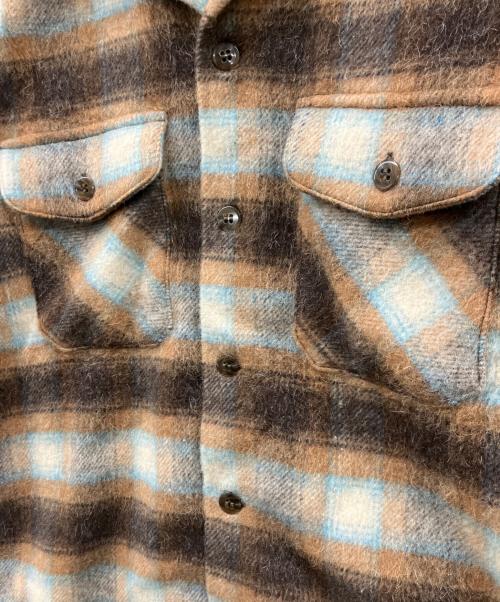 Trophy Clothing（トロフィークロージング）Trophy Clothing (トロフィークロージング) ウールシャツ ブラウン サイズ:size14 未使用品の古着・服飾アイテム