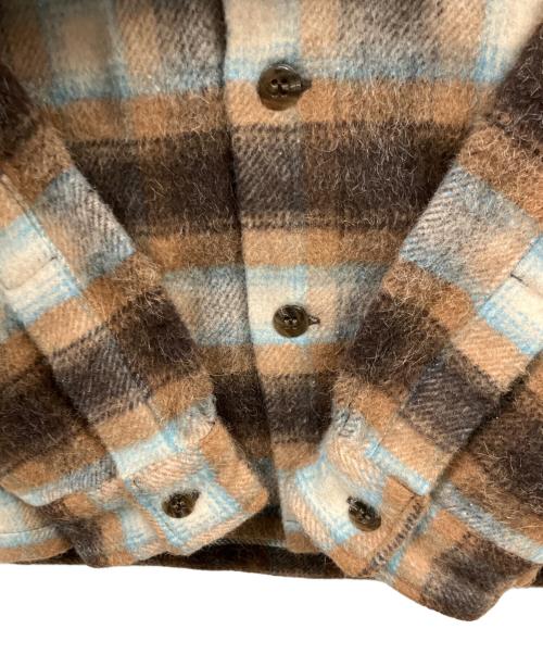 Trophy Clothing（トロフィークロージング）Trophy Clothing (トロフィークロージング) ウールシャツ ブラウン サイズ:size14 未使用品の古着・服飾アイテム