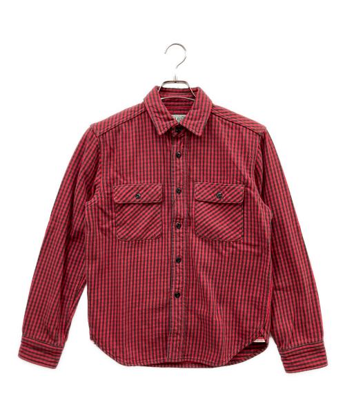 JELADO（ジェラード）JELADO (ジェラード) 長袖シャツ ブラック×レッド サイズ:15 未使用品の古着・服飾アイテム