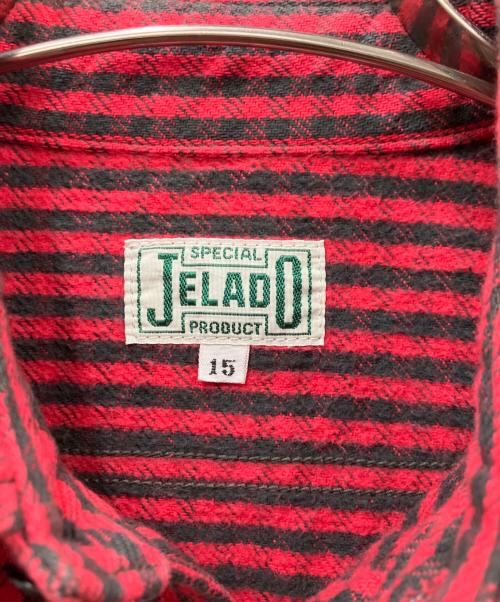 JELADO（ジェラード）JELADO (ジェラード) 長袖シャツ ブラック×レッド サイズ:15 未使用品の古着・服飾アイテム