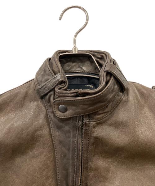 nano・universe（ナノ・ユニバース）nano・universe (ナノ・ユニバース) KMGR レザージャケット ブラック サイズ:size44の古着・服飾アイテム