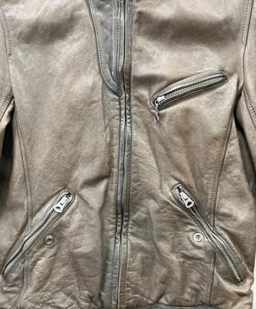 nano・universe（ナノ・ユニバース）nano・universe (ナノ・ユニバース) KMGR レザージャケット ブラック サイズ:size44の古着・服飾アイテム