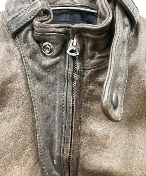 nano・universe（ナノ・ユニバース）nano・universe (ナノ・ユニバース) KMGR レザージャケット ブラック サイズ:size44の古着・服飾アイテム