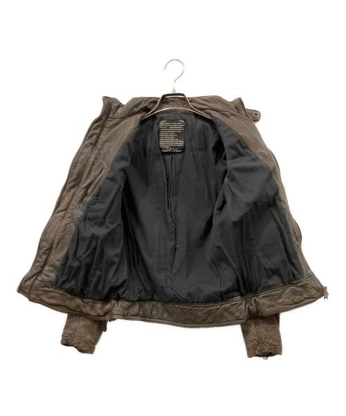 nano・universe（ナノ・ユニバース）nano・universe (ナノ・ユニバース) KMGR レザージャケット ブラック サイズ:size44の古着・服飾アイテム