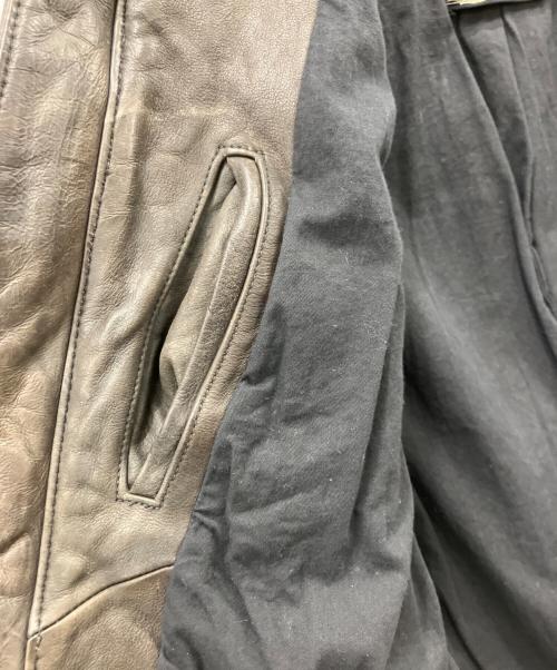 nano・universe（ナノ・ユニバース）nano・universe (ナノ・ユニバース) KMGR レザージャケット ブラック サイズ:size44の古着・服飾アイテム