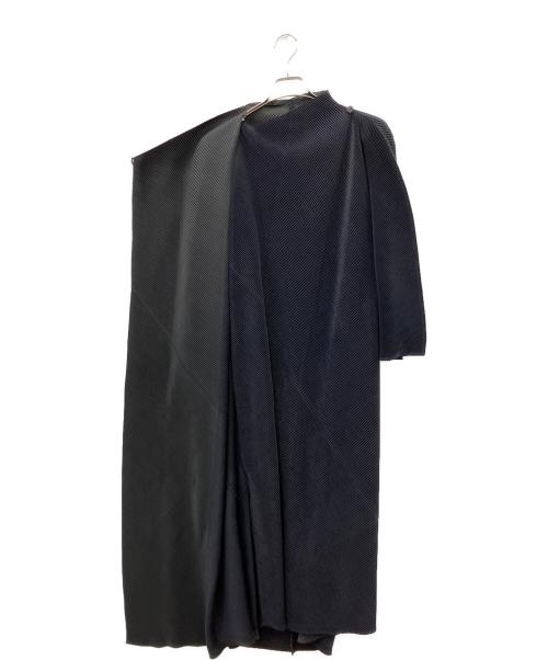ISSEY MIYAKE（イッセイミヤケ）ISSEY MIYAKE (イッセイミヤケ) 薄手カーディガン ブラック サイズ:2の古着・服飾アイテム