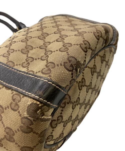 GUCCI（グッチ）GUCCI (グッチ) トートバッグ ベージュ×ダークブラウンの古着・服飾アイテム