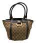 GUCCI（グッチ）の古着「トートバッグ」｜ベージュ×ダークブラウン