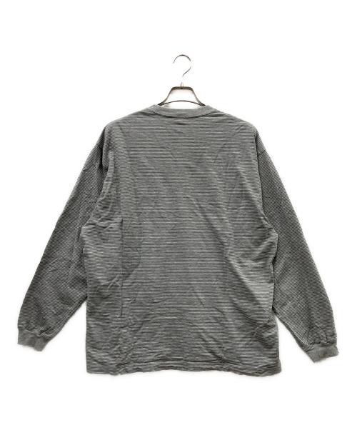 The Ennnoy Professional（ザ エンノイ プロフェッショナル）The Ennnoy Professional (ザ エンノイ プロフェッショナル) 長袖Tシャツ ブラック×グレー サイズ:XLの古着・服飾アイテム