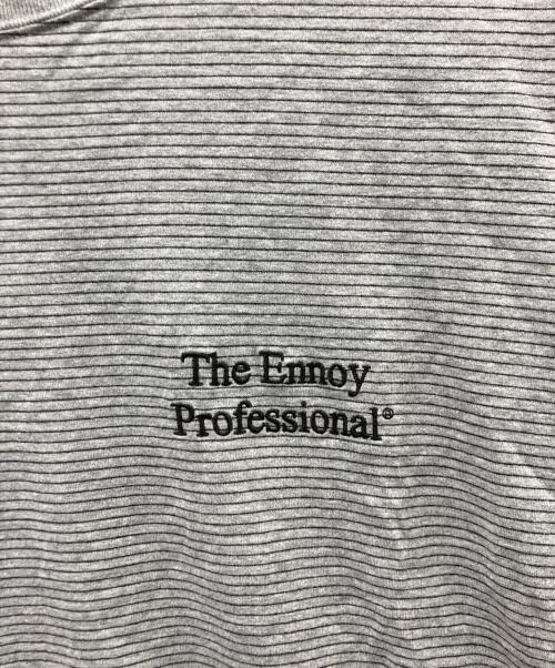 The Ennnoy Professional（ザ エンノイ プロフェッショナル）The Ennnoy Professional (ザ エンノイ プロフェッショナル) 長袖Tシャツ ブラック×グレー サイズ:XLの古着・服飾アイテム