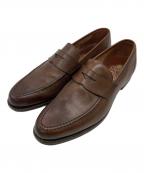 Crockett & Jones×BARNEYS NEWYORKクロケット＆ジョーンズ×バーニーズ・ニューヨーク）の古着「コインローファー」｜ブラウン
