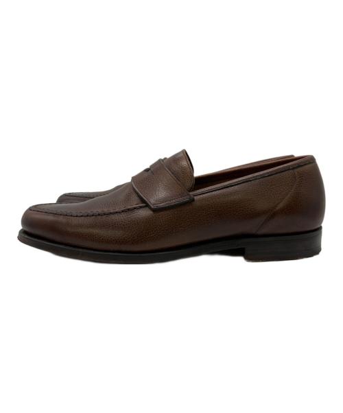 Crockett & Jones（クロケット＆ジョーンズ）Crockett & Jones (クロケット＆ジョーンズ) BARNEYS NEWYORK (バーニーズ・ニューヨーク) コインローファー ブラウン サイズ:7Eの古着・服飾アイテム