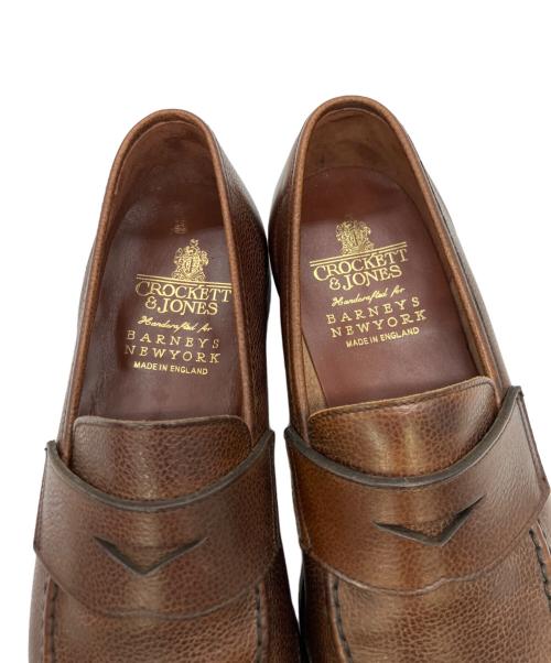 Crockett & Jones（クロケット＆ジョーンズ）Crockett & Jones (クロケット＆ジョーンズ) BARNEYS NEWYORK (バーニーズ・ニューヨーク) コインローファー ブラウン サイズ:7Eの古着・服飾アイテム