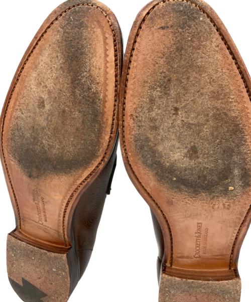 Crockett & Jones（クロケット＆ジョーンズ）Crockett & Jones (クロケット＆ジョーンズ) BARNEYS NEWYORK (バーニーズ・ニューヨーク) コインローファー ブラウン サイズ:7Eの古着・服飾アイテム