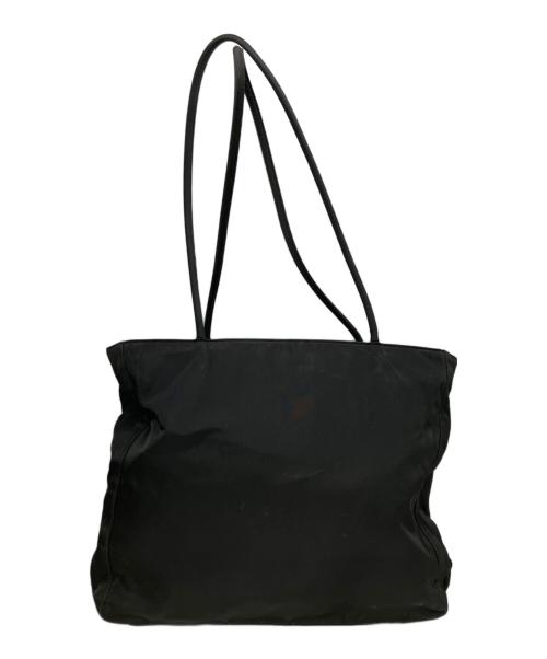 PRADA（プラダ）PRADA (プラダ) ナイロンショルダーバッグ ブラックの古着・服飾アイテム