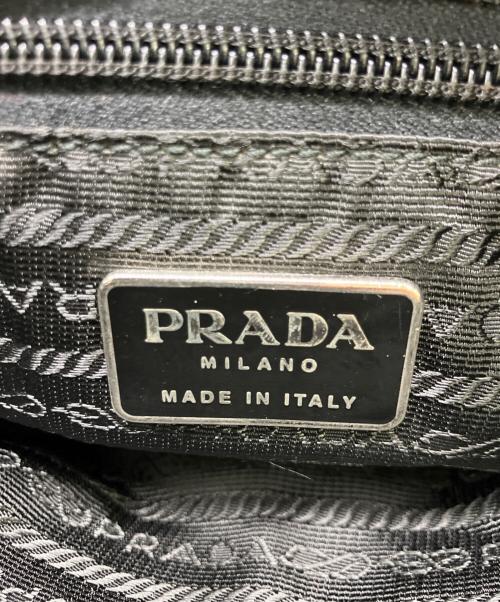 PRADA（プラダ）PRADA (プラダ) ナイロンショルダーバッグ ブラックの古着・服飾アイテム