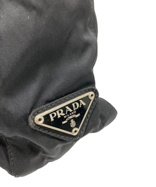 PRADA（プラダ）PRADA (プラダ) ナイロンショルダーバッグ ブラックの古着・服飾アイテム