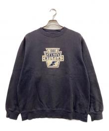 stussy（ステューシー）の古着「ヴィンテージクルーネックスウェット」｜ネイビー