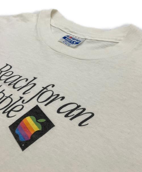 Hanes（ヘインズ）Hanes (ヘインズ) 長袖カットソー ホワイト サイズ:XLの古着・服飾アイテム