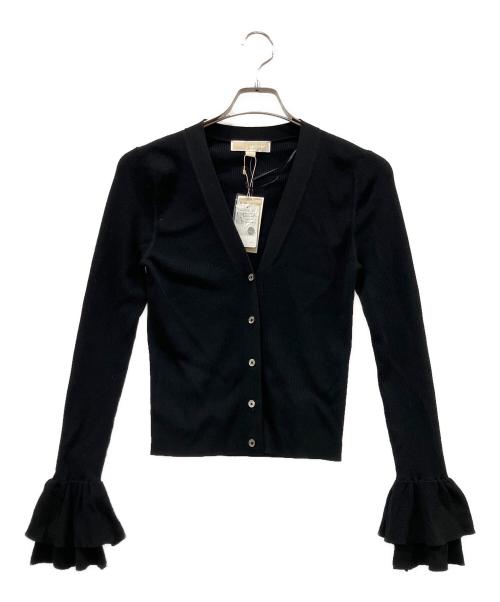 MICHAEL KORS（マイケルコース）MICHAEL KORS (マイケルコース) 薄手カーディガン ブラック サイズ:S 未使用品の古着・服飾アイテム