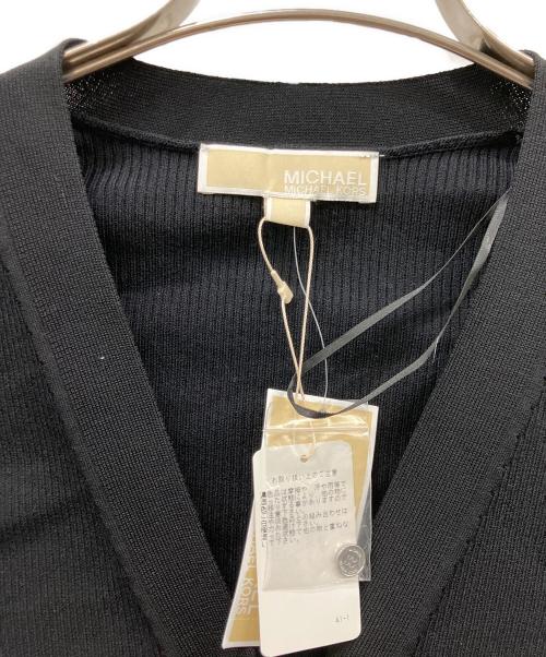 MICHAEL KORS（マイケルコース）MICHAEL KORS (マイケルコース) 薄手カーディガン ブラック サイズ:S 未使用品の古着・服飾アイテム