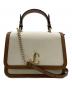 JIMMY CHOO（ジミーチュウ）の古着「2WAYバッグ」｜ブラウン×ホワイト