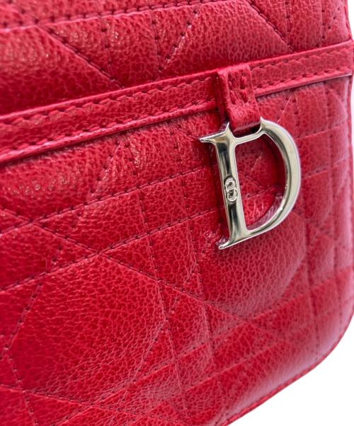Christian Dior（クリスチャン ディオール）Christian Dior (クリスチャン ディオール) バニティバッグ レッドの古着・服飾アイテム