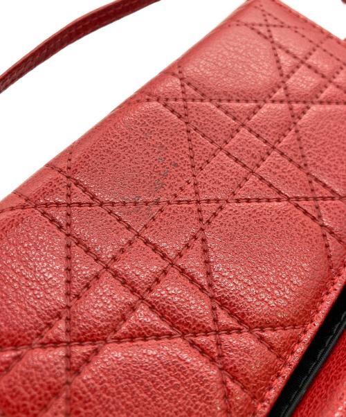 Christian Dior（クリスチャン ディオール）Christian Dior (クリスチャン ディオール) バニティバッグ レッドの古着・服飾アイテム