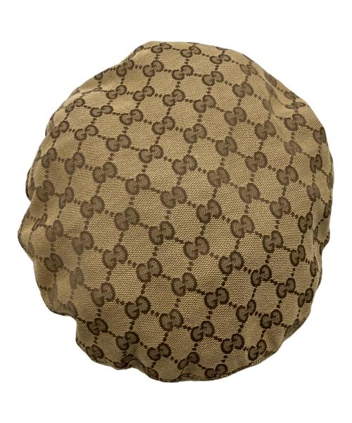 GUCCI（グッチ）GUCCI (グッチ) ベレー帽 ブラウン×ベージュ サイズ:XLの古着・服飾アイテム