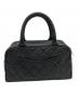 CHANEL (シャネル) ミニボストンバッグ ブラック：250000円