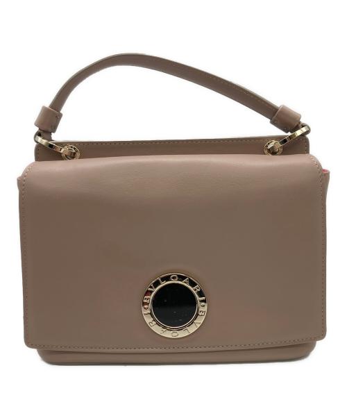BVLGARI（ブルガリ）BVLGARI (ブルガリ) 2WAYバッグ グレージュ・ピンク 未使用品の古着・服飾アイテム