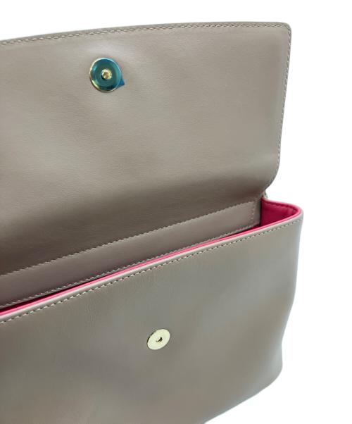 BVLGARI（ブルガリ）BVLGARI (ブルガリ) 2WAYバッグ グレージュ・ピンク 未使用品の古着・服飾アイテム