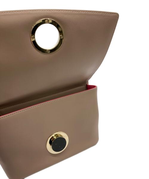 BVLGARI（ブルガリ）BVLGARI (ブルガリ) 2WAYバッグ グレージュ・ピンク 未使用品の古着・服飾アイテム