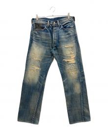 LEVI'S VINTAGE CLOTHING（リーバイス ビンテージ クロージング）の古着「ダメージ加工デニムパンツ」｜ブルー