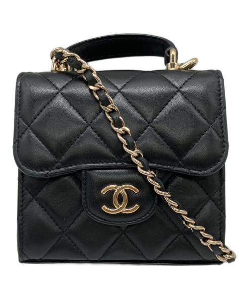CHANEL（シャネル）CHANEL (シャネル) チェーンショルダーバッグ ブラックの古着・服飾アイテム