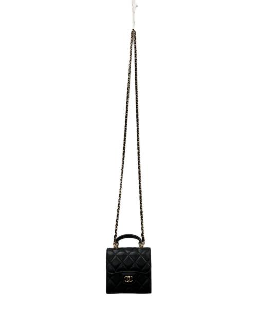 CHANEL（シャネル）CHANEL (シャネル) チェーンショルダーバッグ ブラックの古着・服飾アイテム
