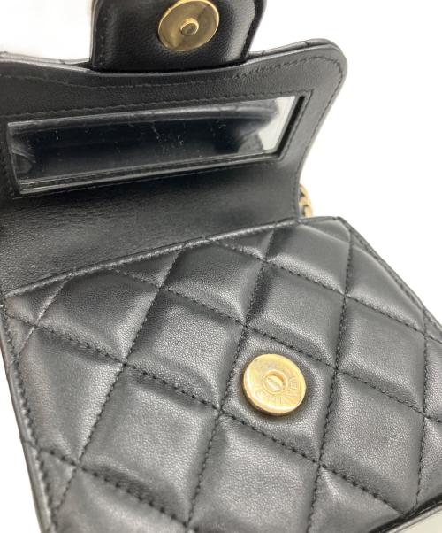CHANEL（シャネル）CHANEL (シャネル) チェーンショルダーバッグ ブラックの古着・服飾アイテム