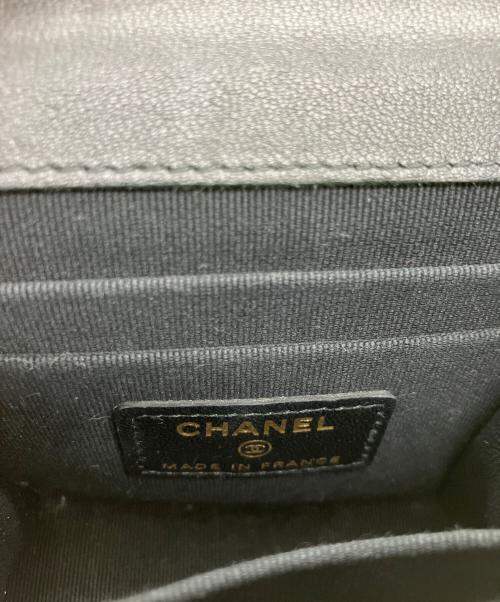 CHANEL（シャネル）CHANEL (シャネル) チェーンショルダーバッグ ブラックの古着・服飾アイテム